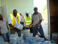 Lion with clean water supplies